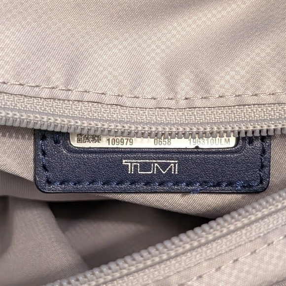 Tumi Navy Blue Mauren Tote Bag - Picture 7 of 7